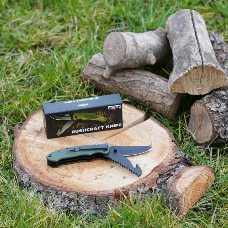 COUTEAU FOSCO BUSHCRAFT 2 LAMES VERT