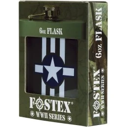 FLASQUE EN MÉTAL FOSTEX VERT USAF INVASION STRIPES (6oz)