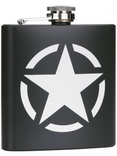 FLASQUE EN MÉTAL FOSTEX VERT US ARMY STAR (6oz)