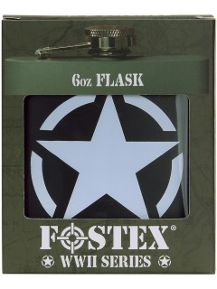 FLASQUE EN MÉTAL FOSTEX VERT US ARMY STAR (6oz)