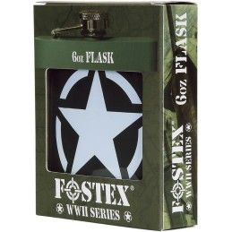 FLASQUE EN MÉTAL FOSTEX VERT US ARMY STAR (6oz)