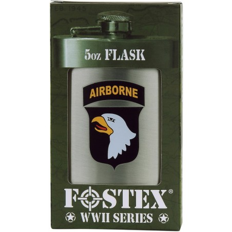 FLASQUE EN MÉTAL FOSTEX SILVER 101st AIRBORNE (5oz)