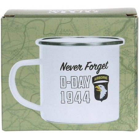 TASSE EN ÉMAIL FOSTEX D-DAY 1944 BLANC (300ml)