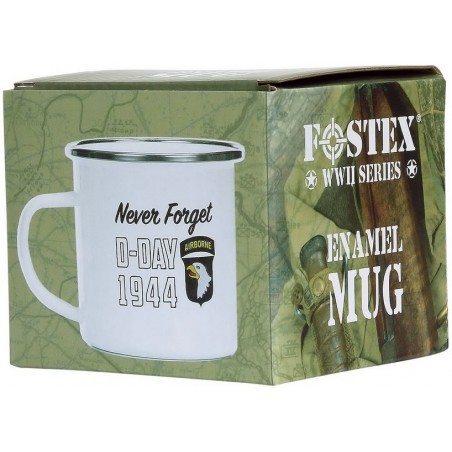 TASSE EN ÉMAIL FOSTEX D-DAY 1944 BLANC (300ml)