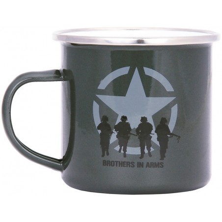 TASSE EN ÉMAIL FOSTEX BROTHERS IN ARMS VERT (300ml)