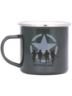 TASSE EN ÉMAIL FOSTEX BROTHERS IN ARMS VERT (300ml)