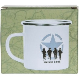 TASSE EN ÉMAIL FOSTEX BROTHERS IN ARMS BLANC (300ml)