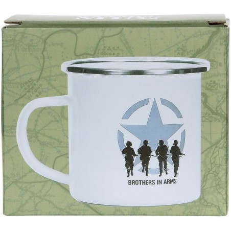 TASSE EN ÉMAIL FOSTEX BROTHERS IN ARMS BLANC (300ml)