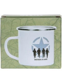 TASSE EN ÉMAIL FOSTEX BROTHERS IN ARMS BLANC (300ml)