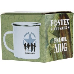 TASSE EN ÉMAIL FOSTEX BROTHERS IN ARMS BLANC (300ml)