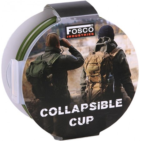 TASSE PLIABLE FOSCO EN SILICONE VERT