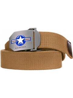 CEINTURE EN TISSU CANVAS 101 INC WW2 U.S. AIR FORCE COYOTE