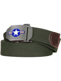 CEINTURE EN TISSU CANVAS 101 INC WW2 U.S. AIR FORCE VERT