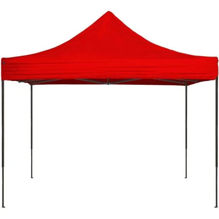 TENTE PLIABLE MULTIPLAY BASIC ACIER ROUGE (3x3m)