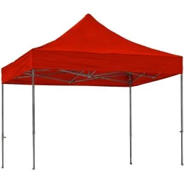 TENTE PLIABLE MULTIPLAY BASIC ACIER ROUGE (3x3m)