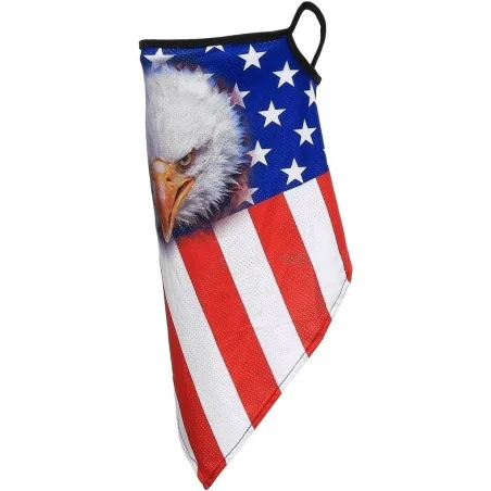 MASQUE FACIAL AVEC CONTOUR D'OREILLES 101 INC FLAG USA EAGLE