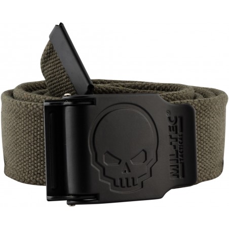 CEINTURE MIL-TEC SKULL OLIVE (4x130cm)