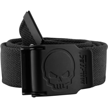 CEINTURE MIL-TEC SKULL NOIRE (4x130cm)