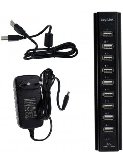 MULTI CHARGEUR BATTERIE (10 ports USB) NOIR