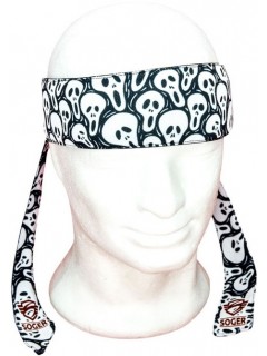 HEADBAND SOGER ALIEN ATAPUERCA BLANC/NOIR