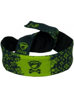 HEADBAND SOGER BONE NOIR/LIME