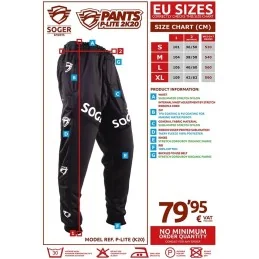 PANTALON SOGER P-LITE K20 NOIR/TURQUOISE