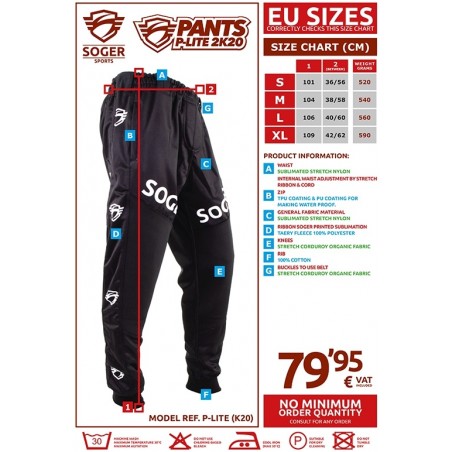 PANTALON SOGER P-LITE K20 NOIR/TURQUOISE