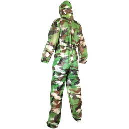 COMBINAISON JETABLE À CAPUCHE WARRIOR CAMOUFLAGE