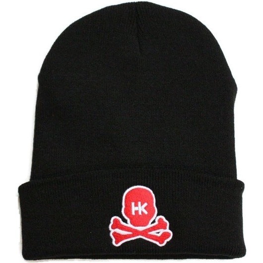 BONNET HK ARMY SKULL NOIR/ROUGE