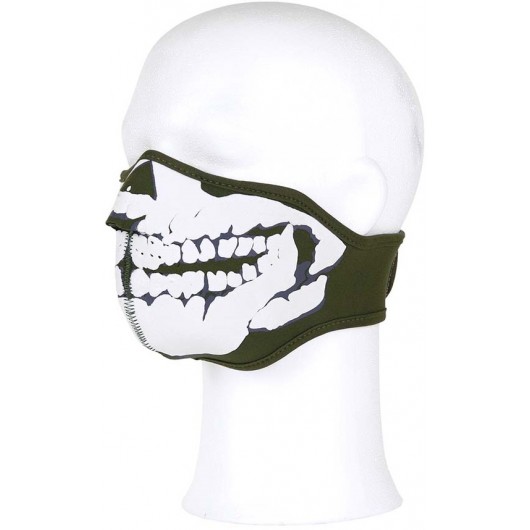 MASQUE EN NÉOPRÈNE 101 INC SKULL 3D VERT