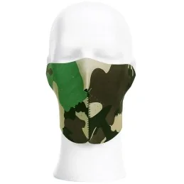 DEMI-MASQUE DE MOTARD STEALTH CAMO WOODLAND