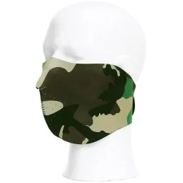 DEMI-MASQUE DE MOTARD STEALTH CAMO WOODLAND