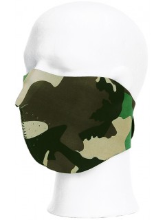 DEMI-MASQUE DE MOTARD STEALTH CAMO WOODLAND