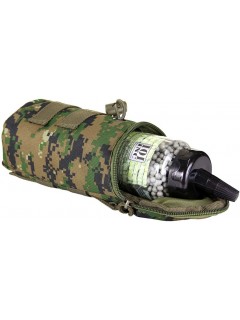 POCHETTE POUR BOUTEILLE DE BILLES AIRSOFT 101 INC DIGITAL CAMO