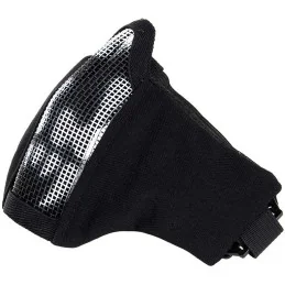 MASQUE DE PROTECTION AIRSOFT EN NYLON GRILLAGÉ 101 INC SKULL NOIR