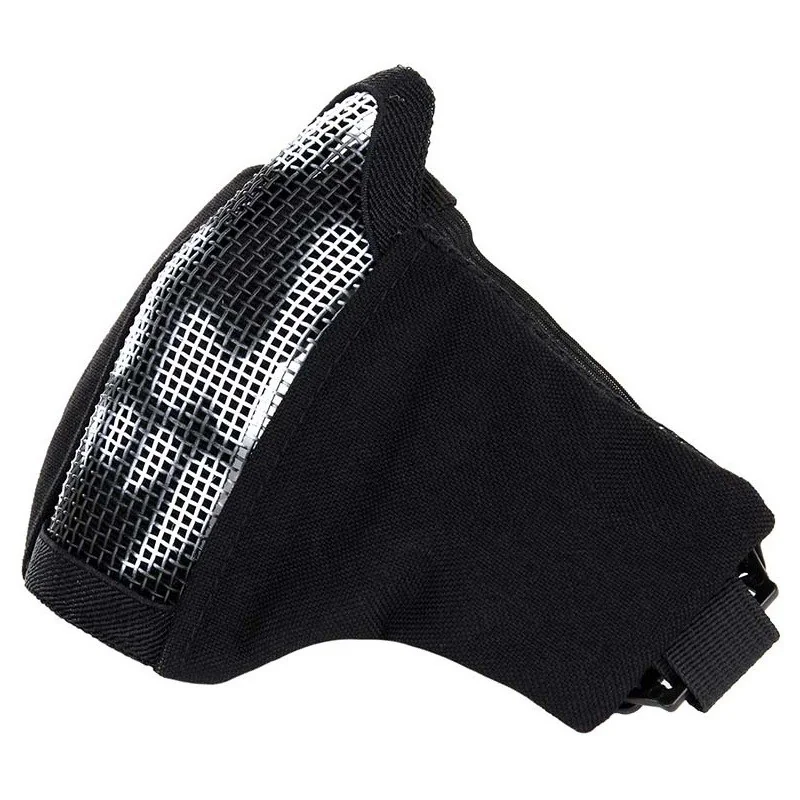 MASQUE DE PROTECTION AIRSOFT EN NYLON GRILLAGÉ 101 INC SKULL NOIR