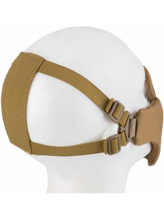 MASQUE DE PROTECTION AIRSOFT EN NYLON GRILLAGÉ 101 INC SKULL TAN