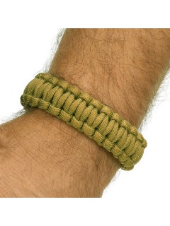 BRACELET DE SURVIE BCB EN PARACORDE 9" COYOTE (CLIP PLASTIQUE)