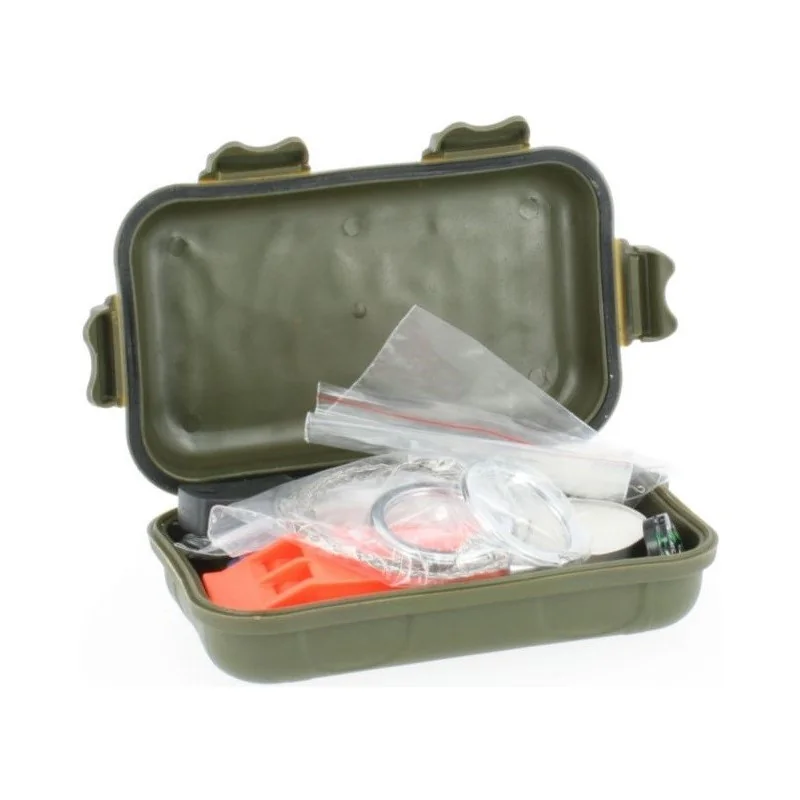 KIT DE SURVIE DE COMBAT FOSCO ÉTANCHE VERT