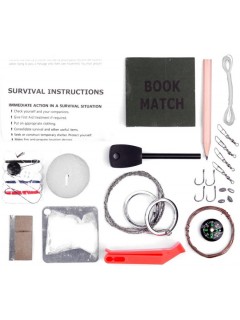 KIT DE SURVIE DE COMBAT FOSCO ÉTANCHE VERT