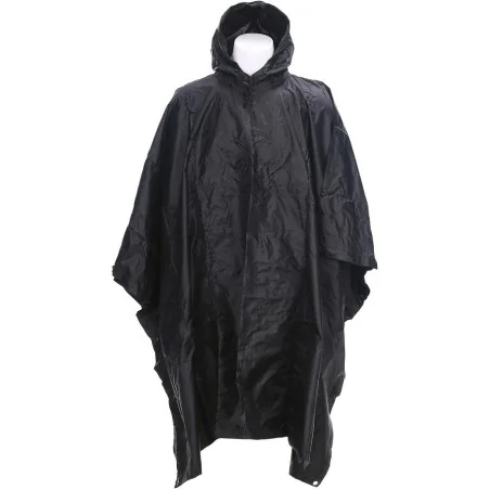 PONCHO LONG RIPSTOP FOSTEX NOIR