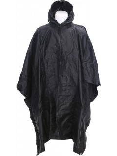 PONCHO LONG RIPSTOP FOSTEX NOIR