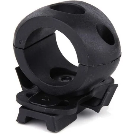 FIXATION PORTE-LAMPE FMA POUR CASQUE NOIR (1")