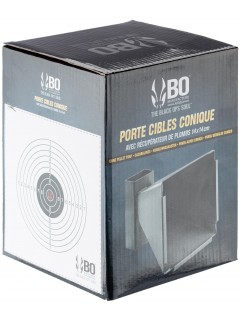 PORTE-CIBLE CONIQUE BO MANUFACTURE EN ACIER 14x14cm