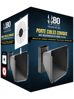 PORTE-CIBLE CONIQUE BO MANUFACTURE EN ACIER 14x14cm