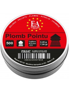 PLOMBS EUROP-ARM À TÊTE POINTUE CAL. 4,5 mm (boîte de 500)