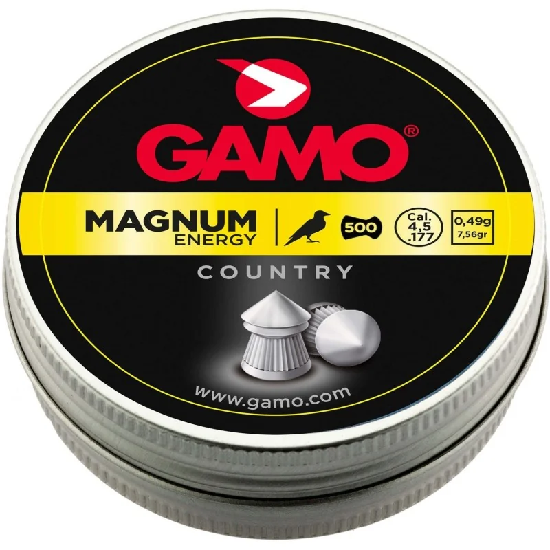 PLOMBS GAMO MAGNUM ENERGY CAL. 4,5 mm (boîte de 500)