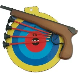 PISTOLET À FLÉCHETTES 1 COUP SPEEDY SPORT FRANCE (+ 4 fléchettes/1 cible)