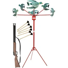 TIR AUX PIGEONS (x6) SPEEDY SPORT FRANCE ÉLECTRIQUE (avec 1 fusil superposé 2 coups + 6 fléchettes)