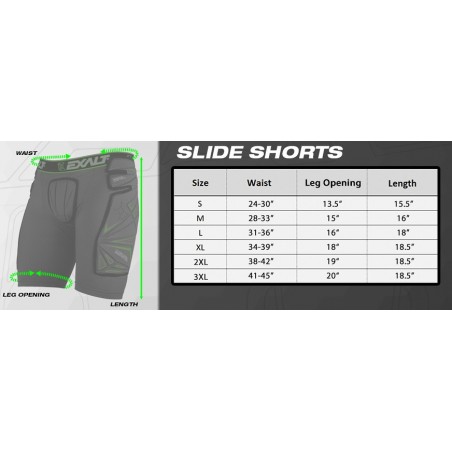 SLIDE SHORT EXALT FREEFLEX NOIR